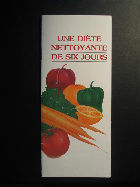 Programme sur l'alimentation - Diète nettoyante